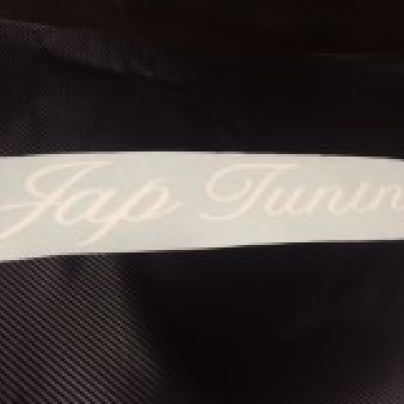 Jap Tuning windscreen sticker Black x1  Jap Tuning windscreen sticker Black x1