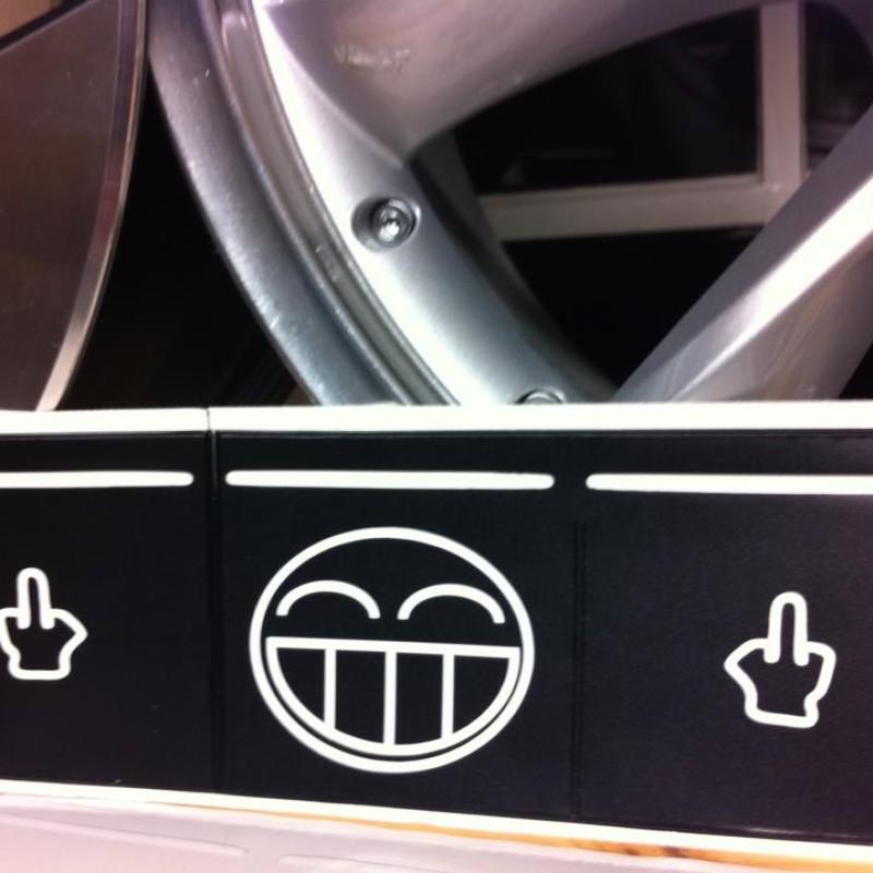 Jdm Man fingers up Tax Disc Holder Black x 1 Jdm Man fingers up Tax Disc Holder Black x 1