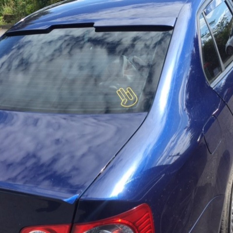 2006-2010 Vw Jetta Roof/Window spoiler with brake light cut out  2006-2010 Vw Jetta Roof/Window spoiler with brake light cut out