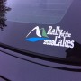 rally of lakes small colour sticker white x1 