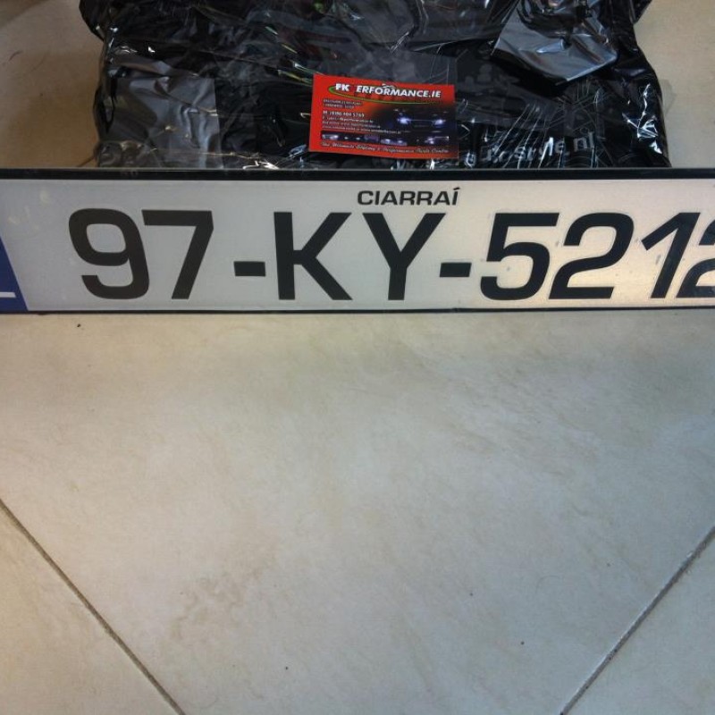 NCT legal irish style plastic reg plates 1 pair NCT legal irish style plastic reg plates 1 pair
