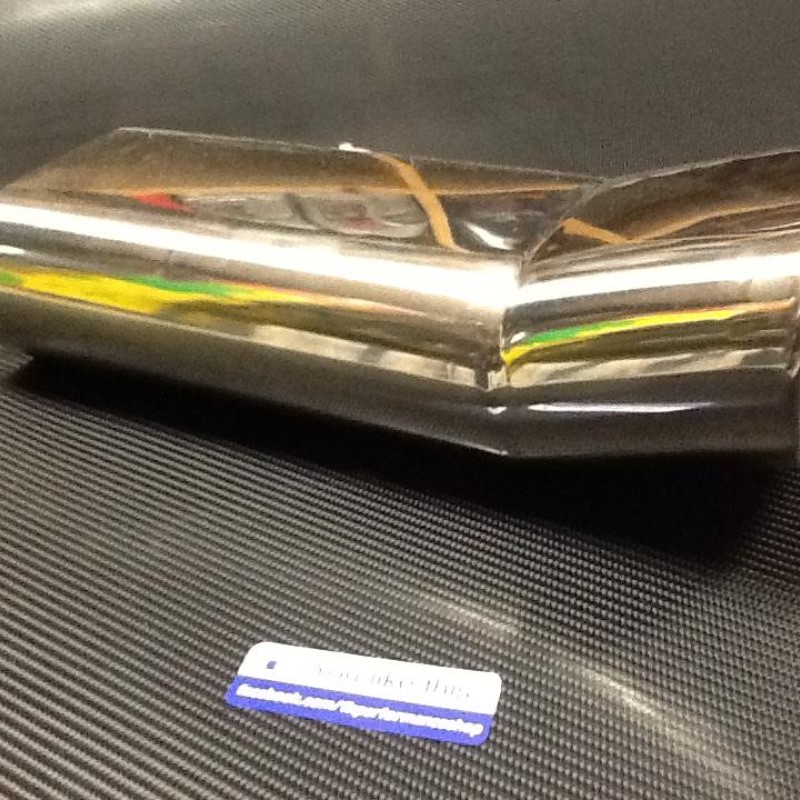 letterbox exhaust tip with bend up s/s universal x1  letterbox exhaust tip with bend up s/s universal x1