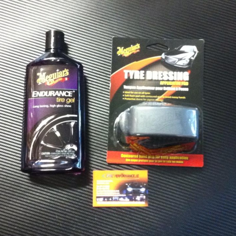 Meguiars Endurance Tyre Dressing Gel & Tyre Dressing Applicator Pad Meguiars Endurance Tyre Dressing Gel & Tyre Dressing Applicator Pad