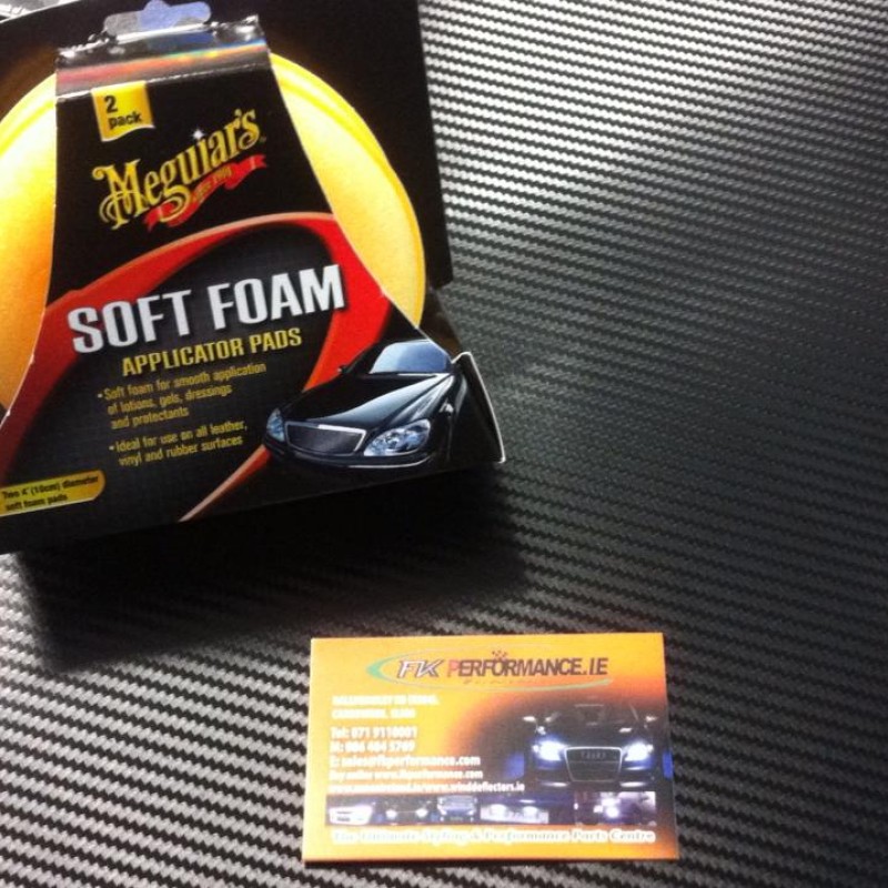 Meguiars soft foam applicator pad x2 Meguiars soft foam applicator pad x2