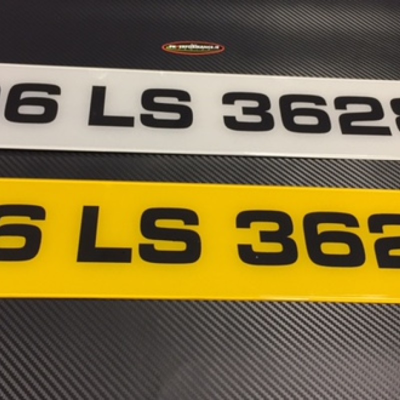 FK005 number plates, 1 pair