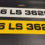 FK005 number plates, 1 pair