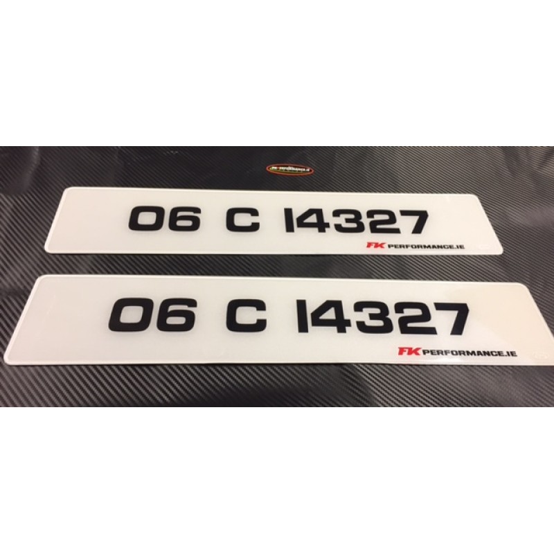 Fk002 1pair white with fkperformance .ie logo in corner