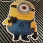 minion coloured sticker x1