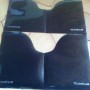 rally Black Mudflaps x 4 Plain Black  Flexible Rubber