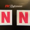 N plates miniature (pink) 1 pair