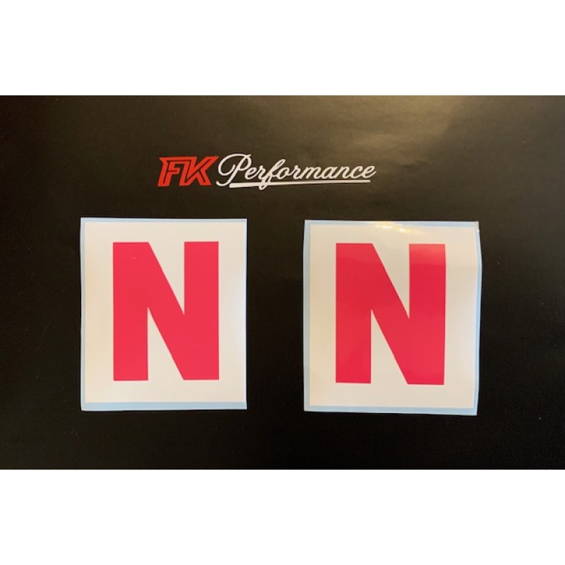 N plates miniature (pink) 1 pair
