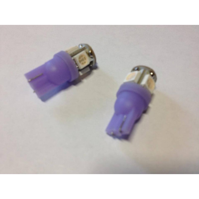 LED Xenon purple parking bulbs1 pair 501 W5W
