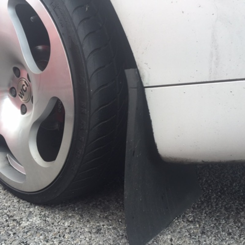 Rally style flexible mudflaps (gloss black) 1 foot  Rally style flexible mudflaps (gloss black) 1 foot