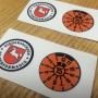 German Numberplate Badges 2018 RED x4 