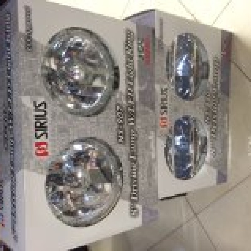 genuine Sirius 8'' clear spotlights 1 pair 
