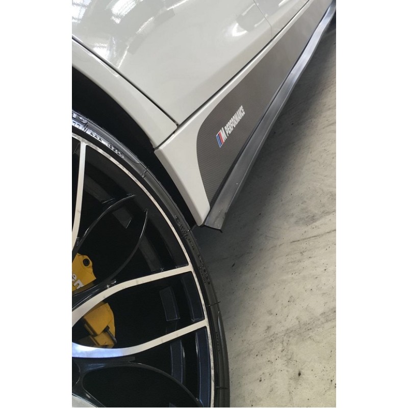 bmw e46 e90 e60 e92 f10 f30 f11 universal side skirt extensions rubber lip 1 pair 