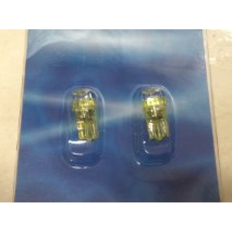 Autostyle T10 w5w yellow led bulbs 1 pair 