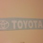 t oyota windscreen sticker white x1
