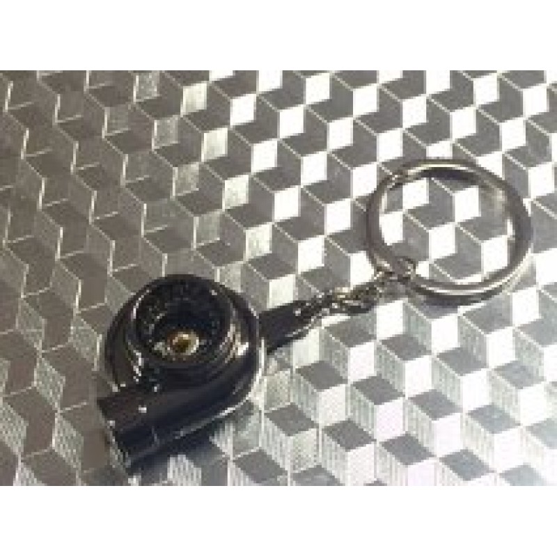 turbo keyring metal silver x1 