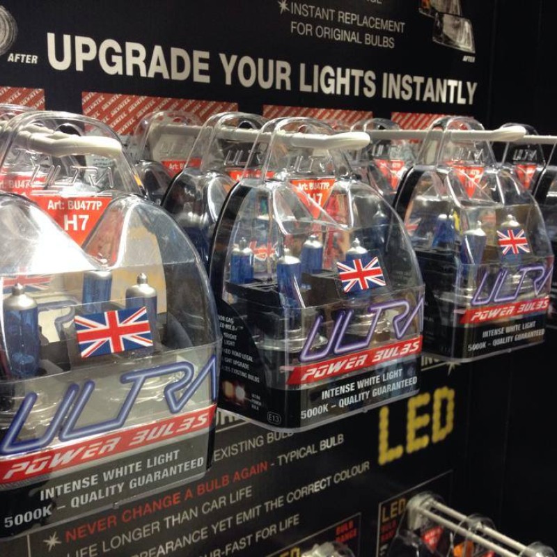 H7 & H1 Genuine Ultra Power bulbs Xenon Effect White Headlight Bulbs  [2 pairs Multipack]