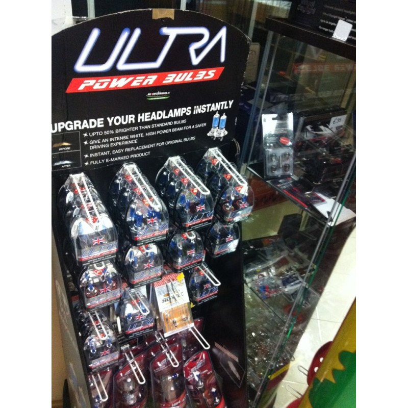 H7 & Hb4 Genuine Ultra Power bulbs Xenon Effect White Headlight Bulbs  [2 pairs Multipack]