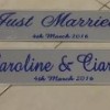 Customised Wedding Plates, 1 pair. Customised Wedding Plates, 1 pair.