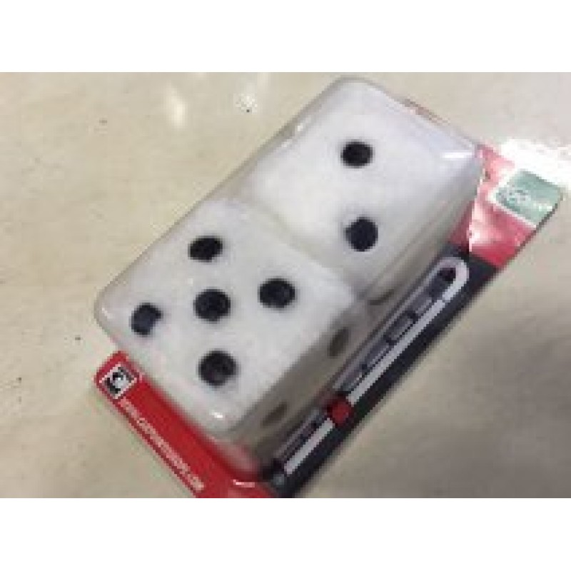 White Fluffy Dice White Fluffy Dice