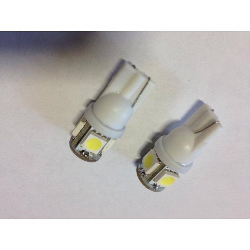 LED Xenon white parking bulbs1 pair 501 W5W