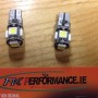 Ultimate Bright Canbus LED Xenon White parking bulbs bmw audi vw no error 1 pair 501 